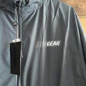 RAWGEAR Full-zip lightweight jacket in the color turbulence (gray) size L - NWT!